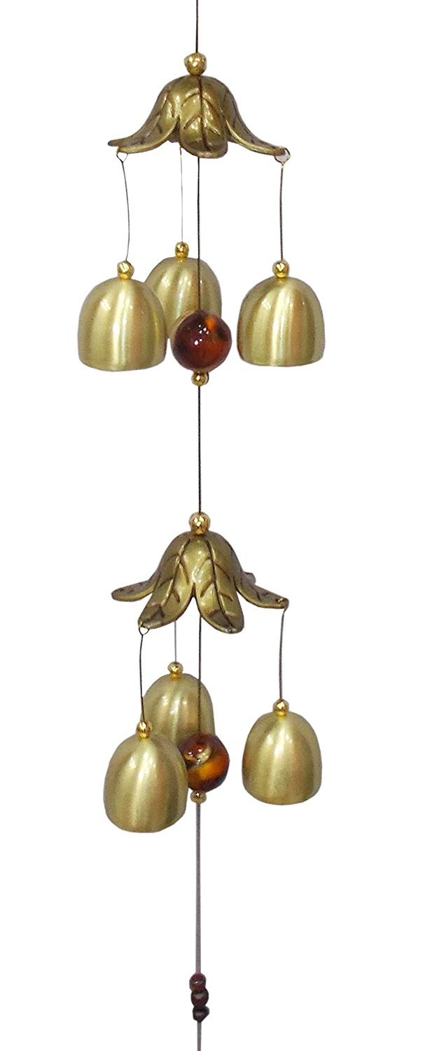 Petrichor Vintage Metallic 9 Bells and 3 Flowers Melidious